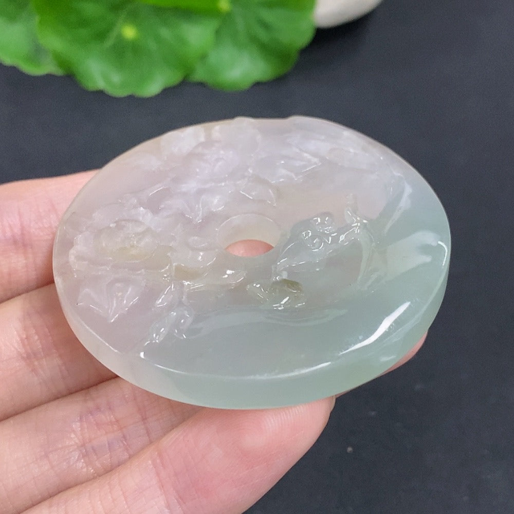 Jadeite Flourishing Prosperity Pendant