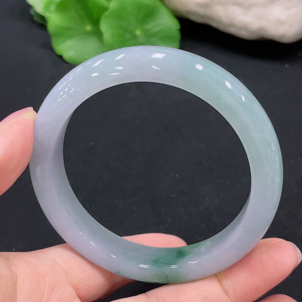Jadeite Round Bangle Size 56.5 Total Weight 56.961g