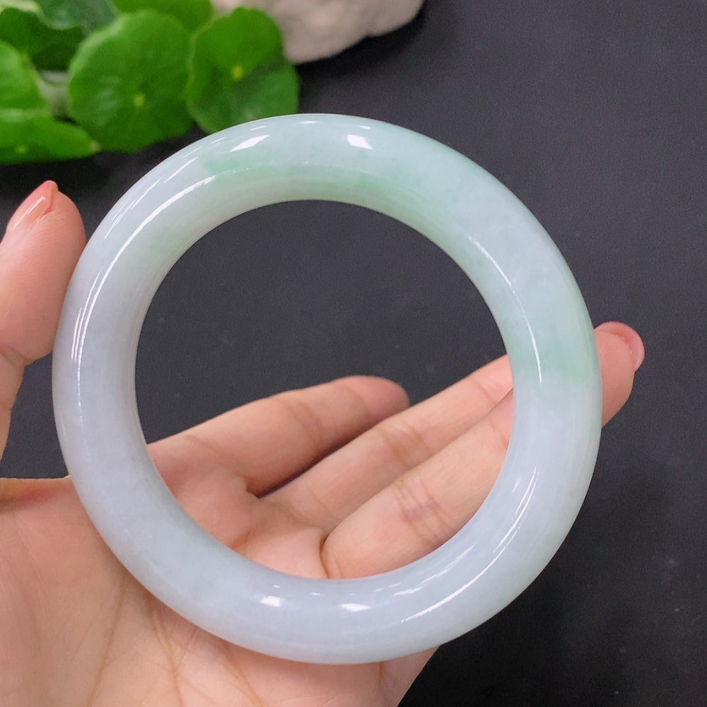 Jadeite Round Bangle Size 56.5mm Total Weight Approx. 83g