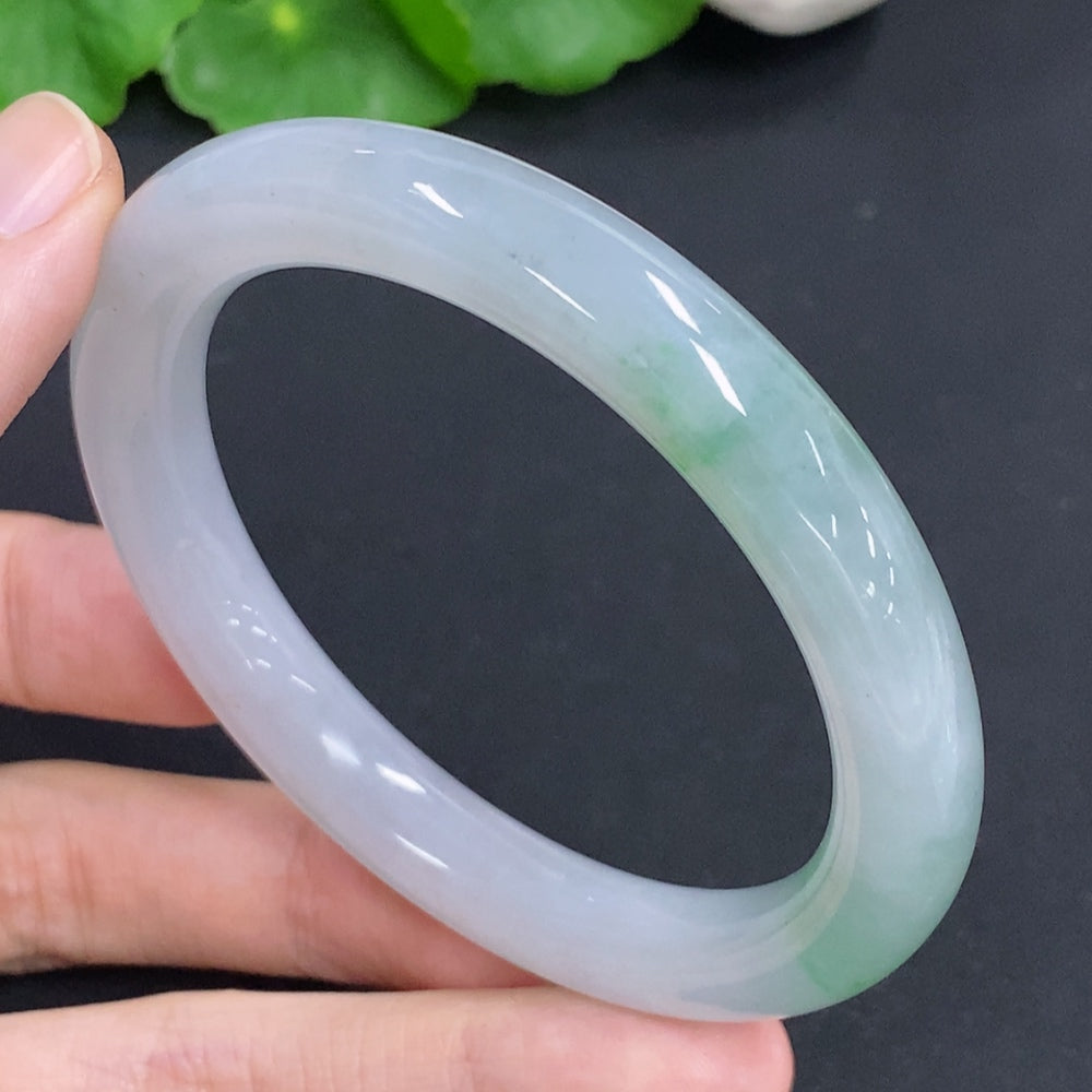 Jadeite Round Bangle Size 55.3 Total Weight Approx. 46.7g