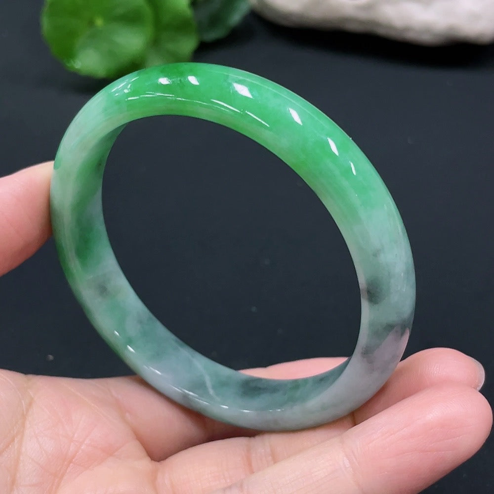 Jadeite Circular Bracelet, Inner Diameter 59.7, Total Weight Approx. 48.57g