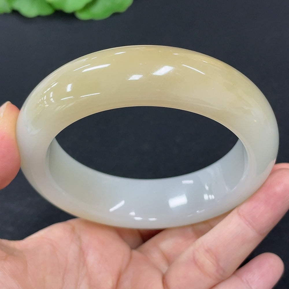 Hetian Jade Round Bracelet