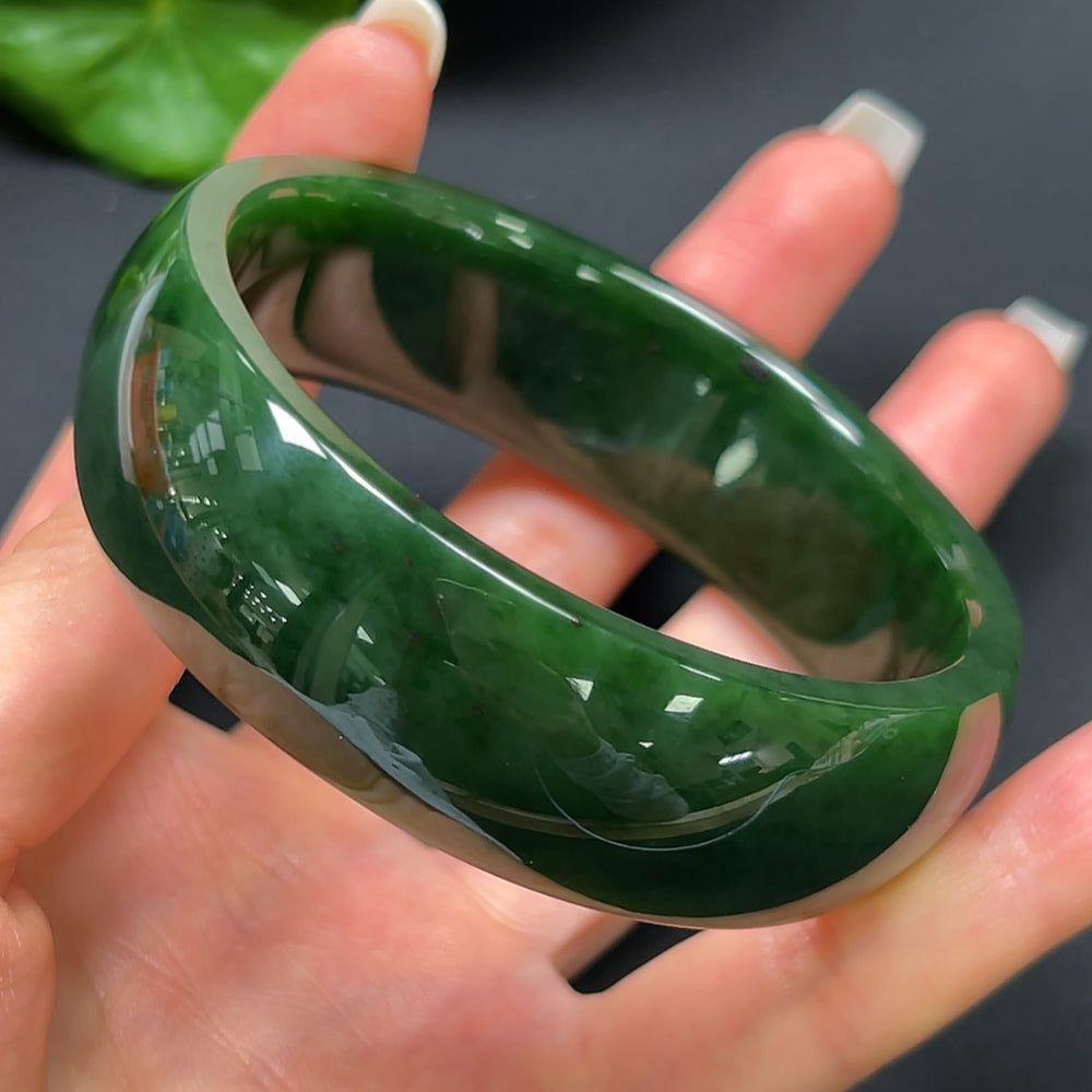 Hetian Jade Jasper Round Bracelet