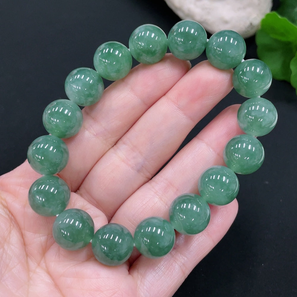 Jadeite Bracelet Approx.12.5mm Total Weight Approx.52.03g
