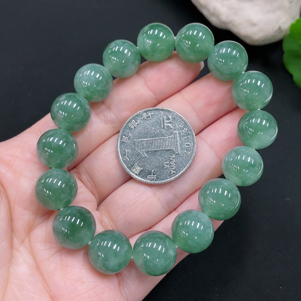 Jadeite Bracelet Approx.12.5mm Total Weight Approx.52.03g