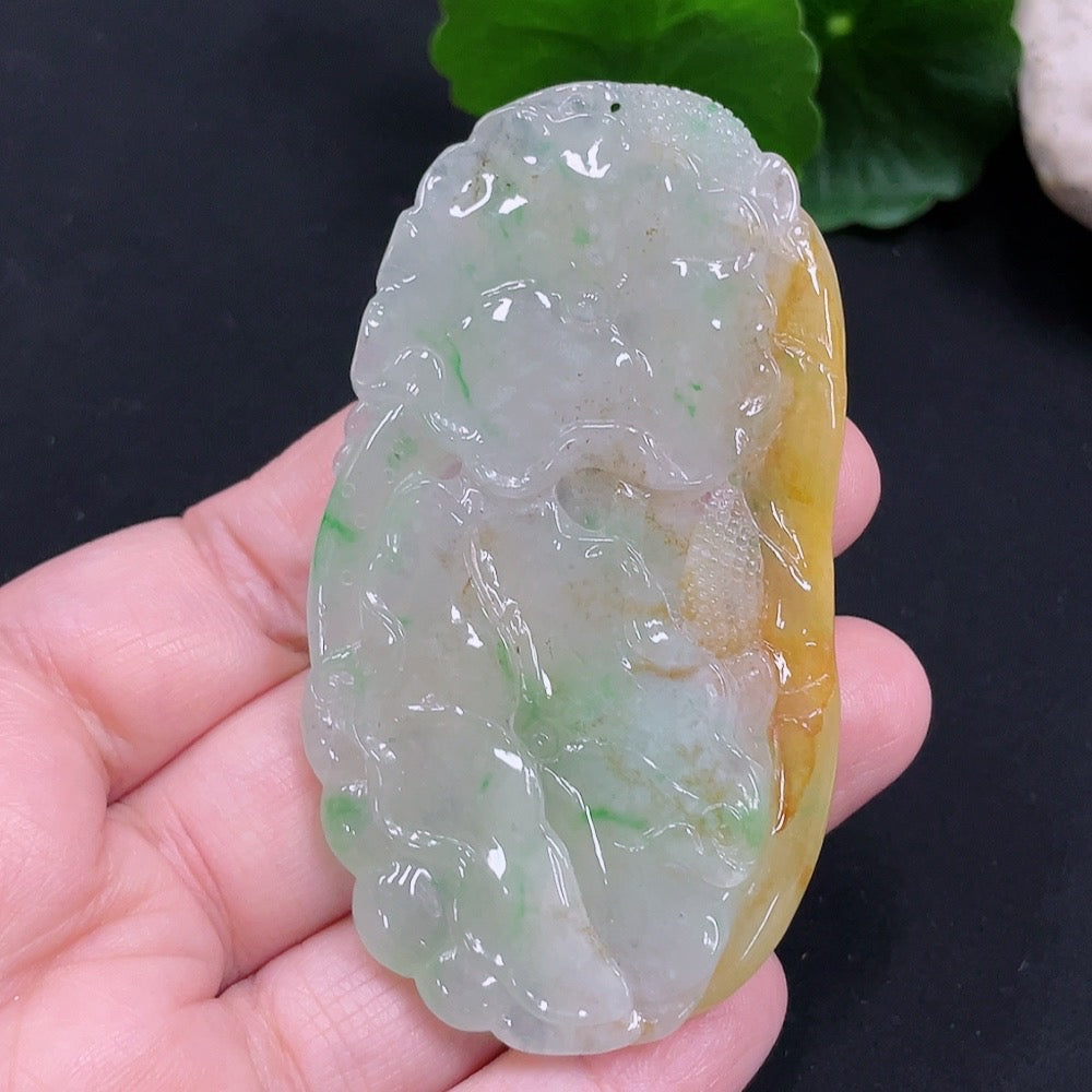 Jadeite Pendant Total weight approx. 36.7g (Color origin undetermined)