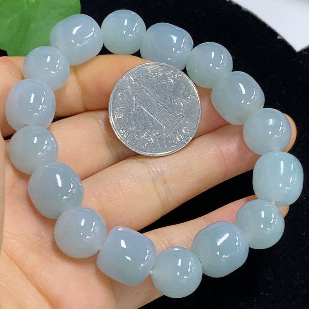 Jadeite Bracelet Approx.12.6mm Total Weight Approx.59.66g