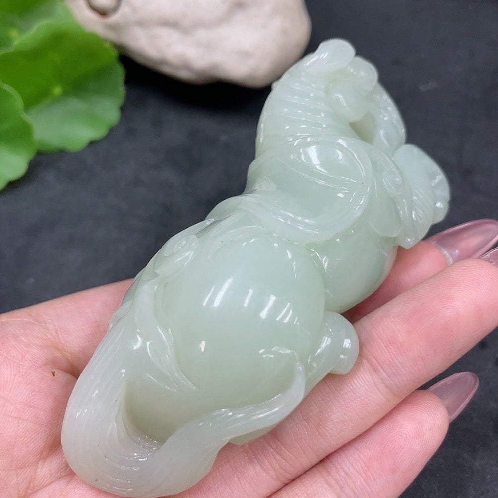Hetian Jade Handheld Carving - Success Upon Arrival