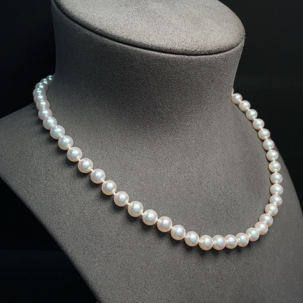 Seawater Pearl Necklace Non-Gold Total Weight Approx. 29.94g Size 7.1mm