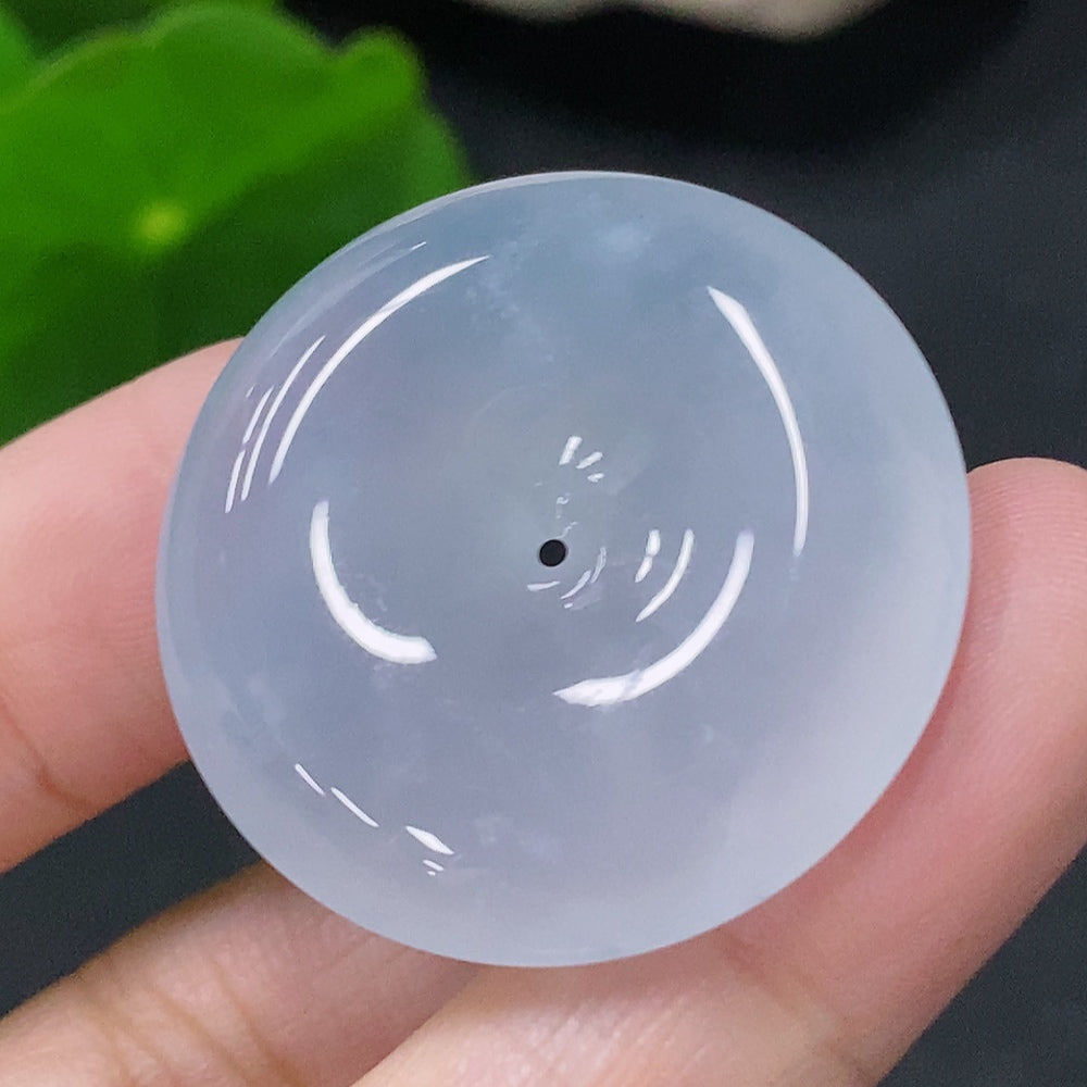 Jadeite Pendant Ping An Kou Total Weight Approx. 10.25g