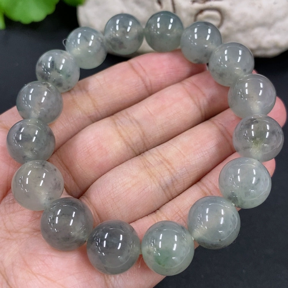 Jadeite Bracelet Approx.12.8mm Total Weight 58.84g