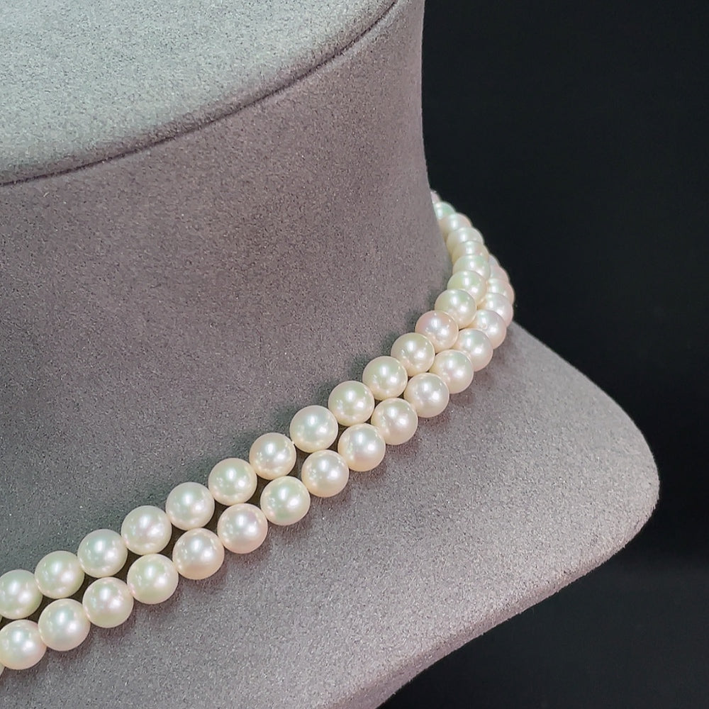Seawater Pearl Necklace Non-Gold Total Weight Approx. 64.95g Size About 7.1mm