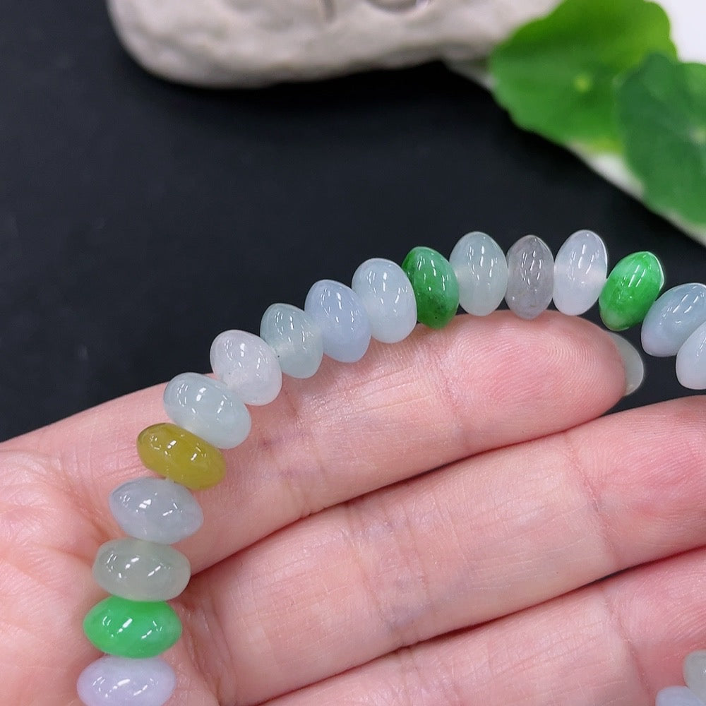Jadeite Bracelet, . 8.9mm, . | Huiliu Certified