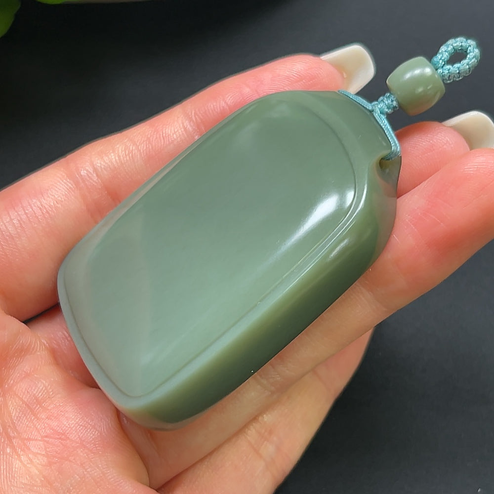 Hetian Jade Plain Pendant