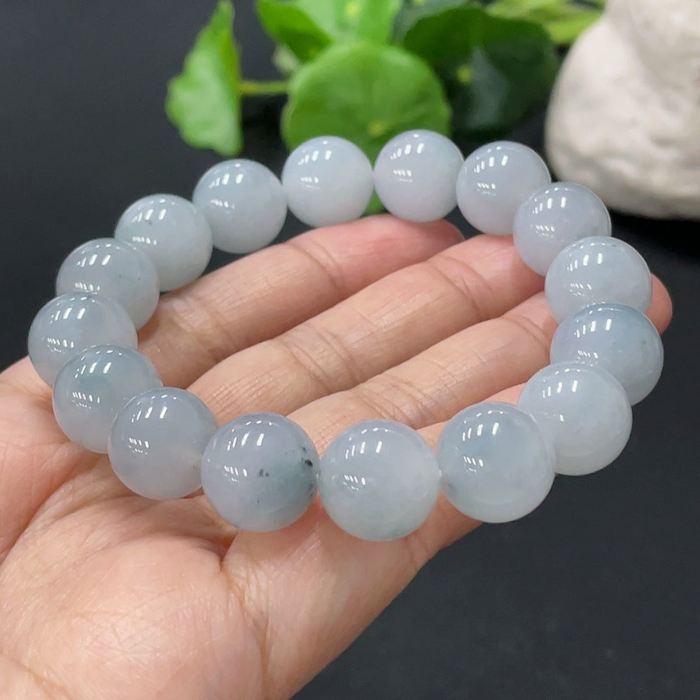 Jadeite Bracelet Size 12.9mm Approx. Total Weight 58.2g Approx.