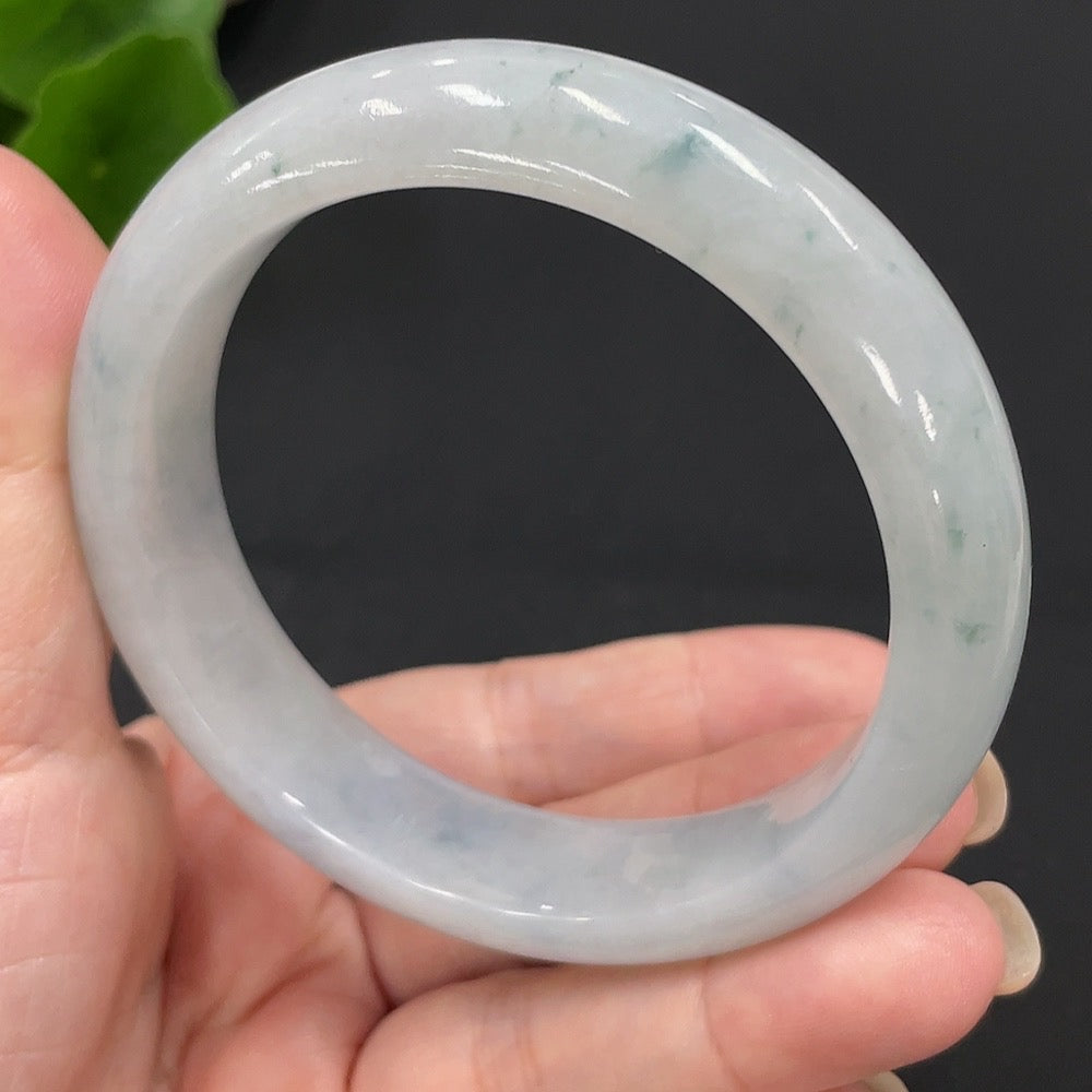 Jadeite Round Bangle Size 57.4 Total Weight 63.155g