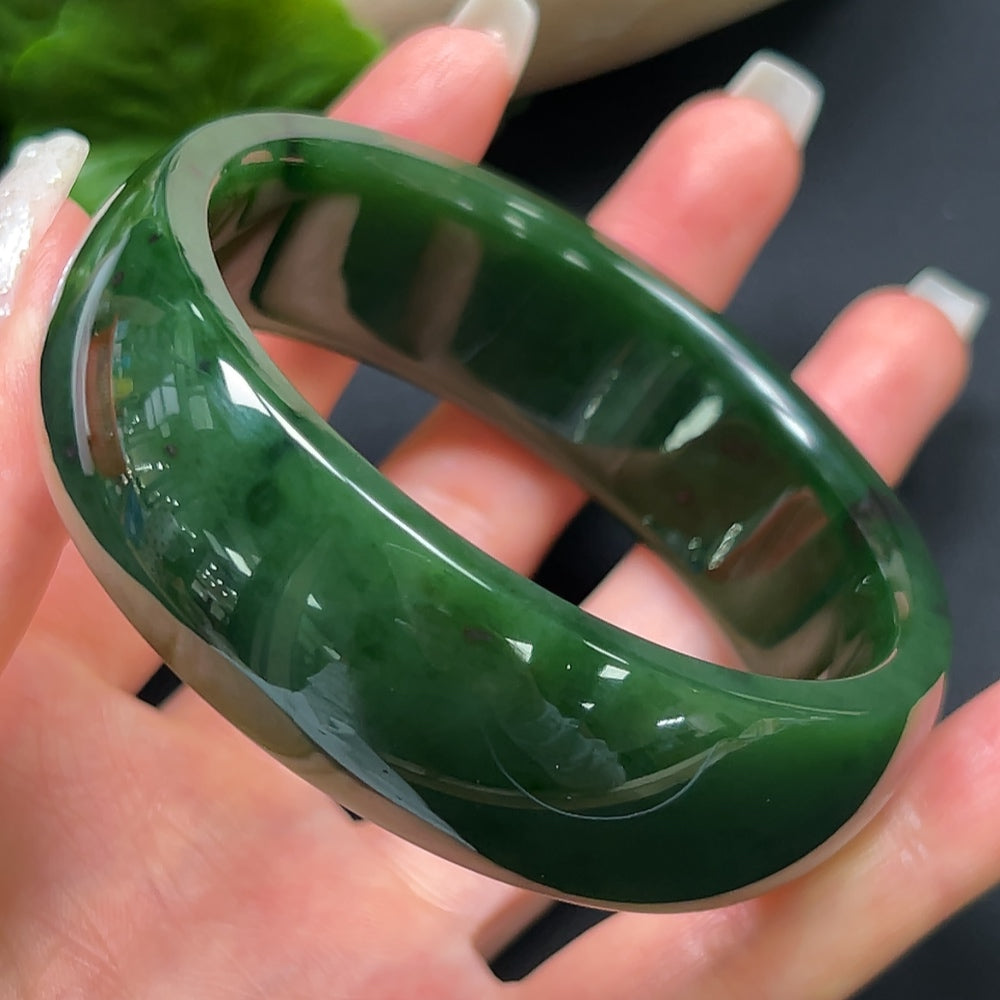 Hetian Jade Jasper Round Bracelet