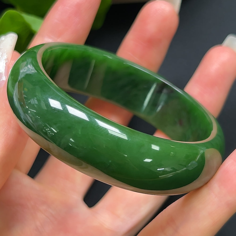 Hetian Jade Round Bracelet