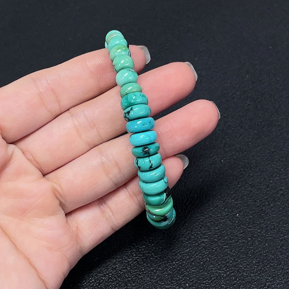 Turquoise Bracelet 6.2-9.9mm Approx. Color Origin Undetermined Contains Other Mineral Components