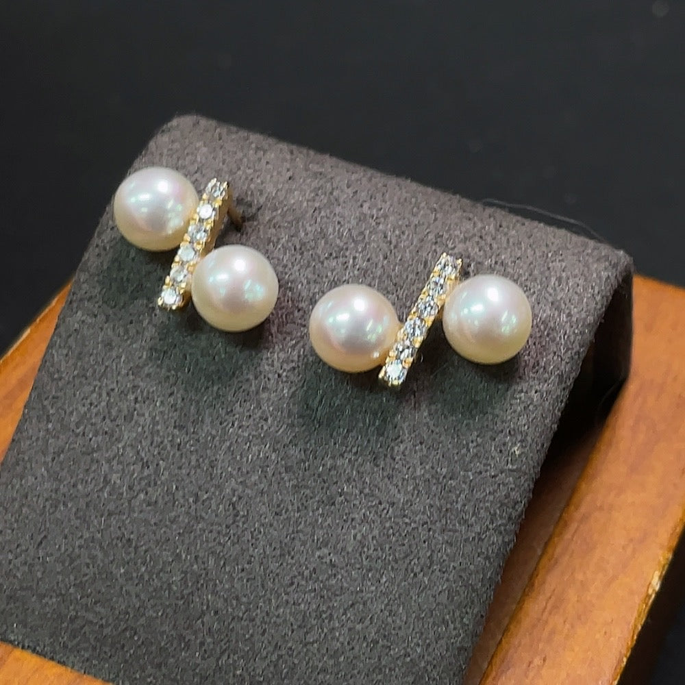 Pearl Jewelry Total Weight Approx. 2.15g Size 5.8mm 18k Gold
