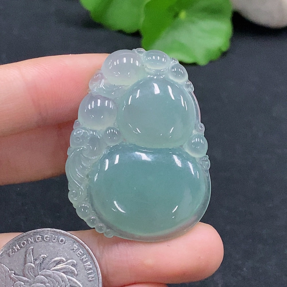 Jadeite Gourd Pendant Total Weight Approx. 11.34g
