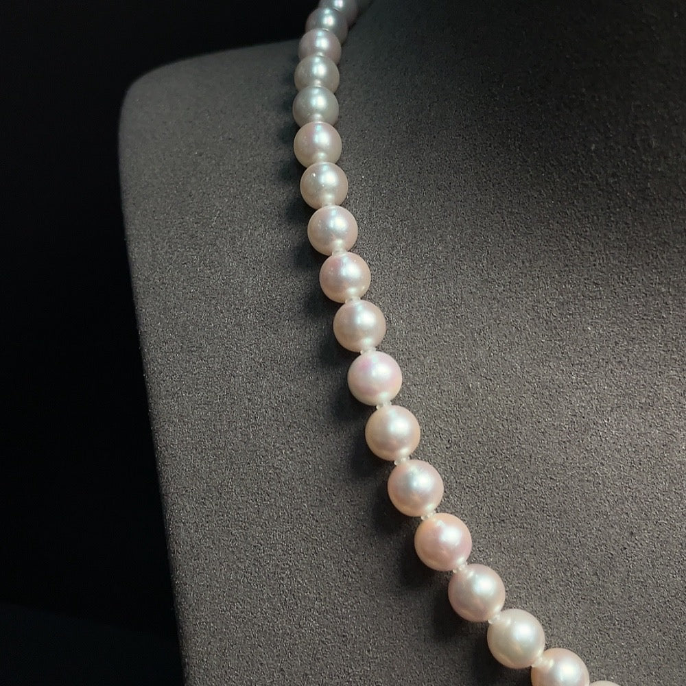 Saltwater Pearl Strand Necklace Non-Gold Color Origin Undetermined Total Weight Approx. 33.92g Size 5.5-7.2mm