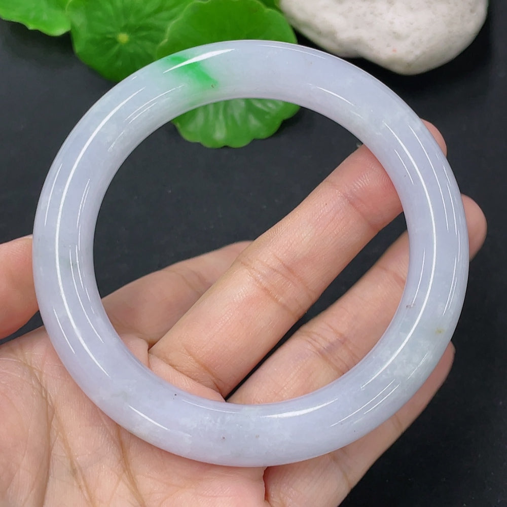 Jadeite Round Bangle Total Weight Approx. 59.9g Size 55.2