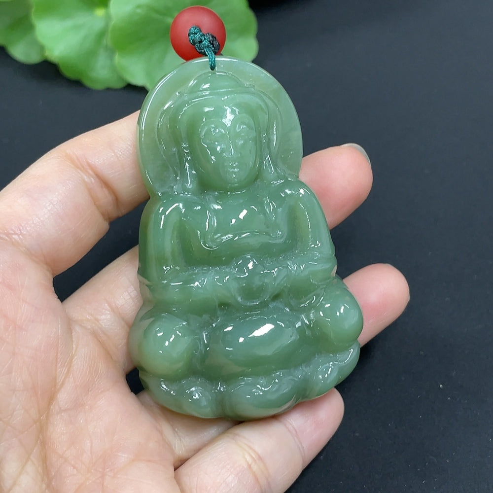 Hetian Jade Jasper Pendant Guanyin