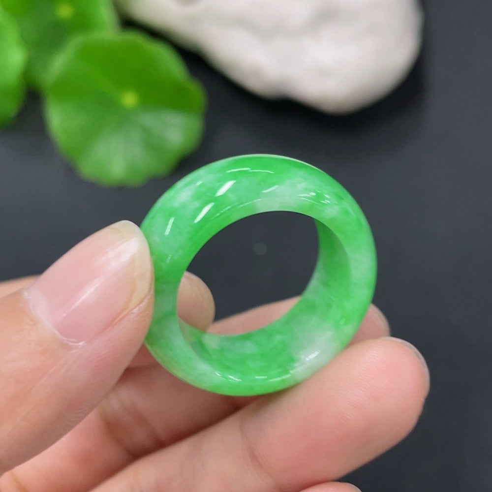 Jadeite Ring Size 22 Total Weight Approx. 9.45g