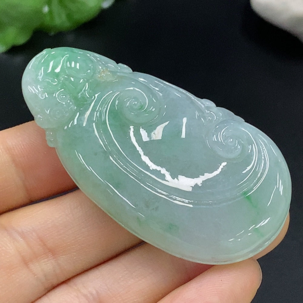 Jadeite Ruyi Pendant Total Weight About 31.34 Grams