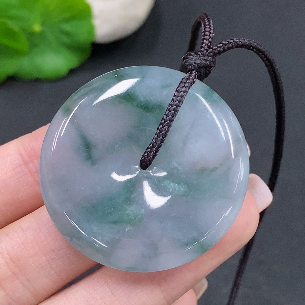 Jadeite Safety Buckle Total weight with string about 21.9g