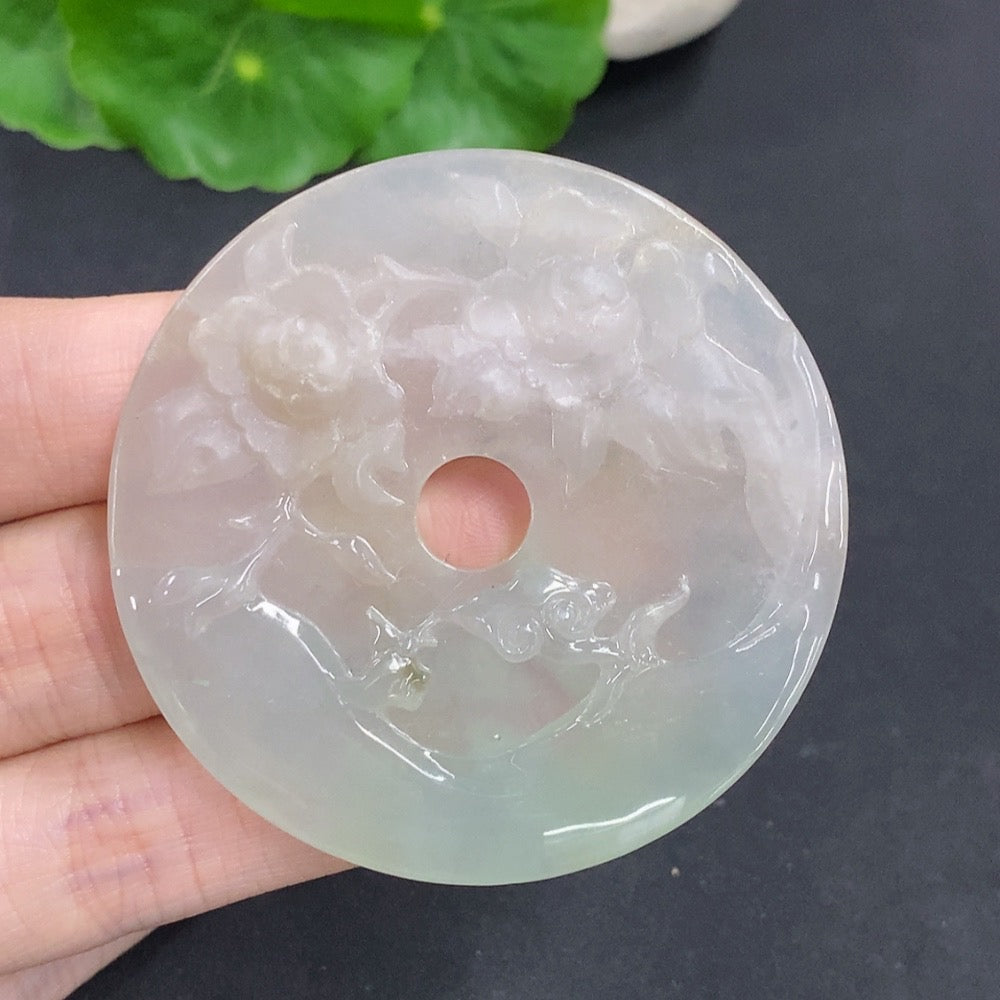 Jadeite Flourishing Prosperity Pendant