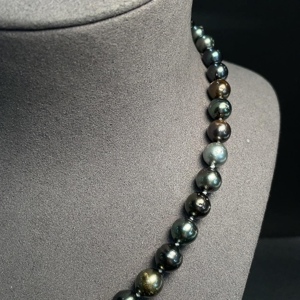 Seawater Pearl Strand Non-Gold Total Weight Approx. 44.77g Size 6.8-9.4mm