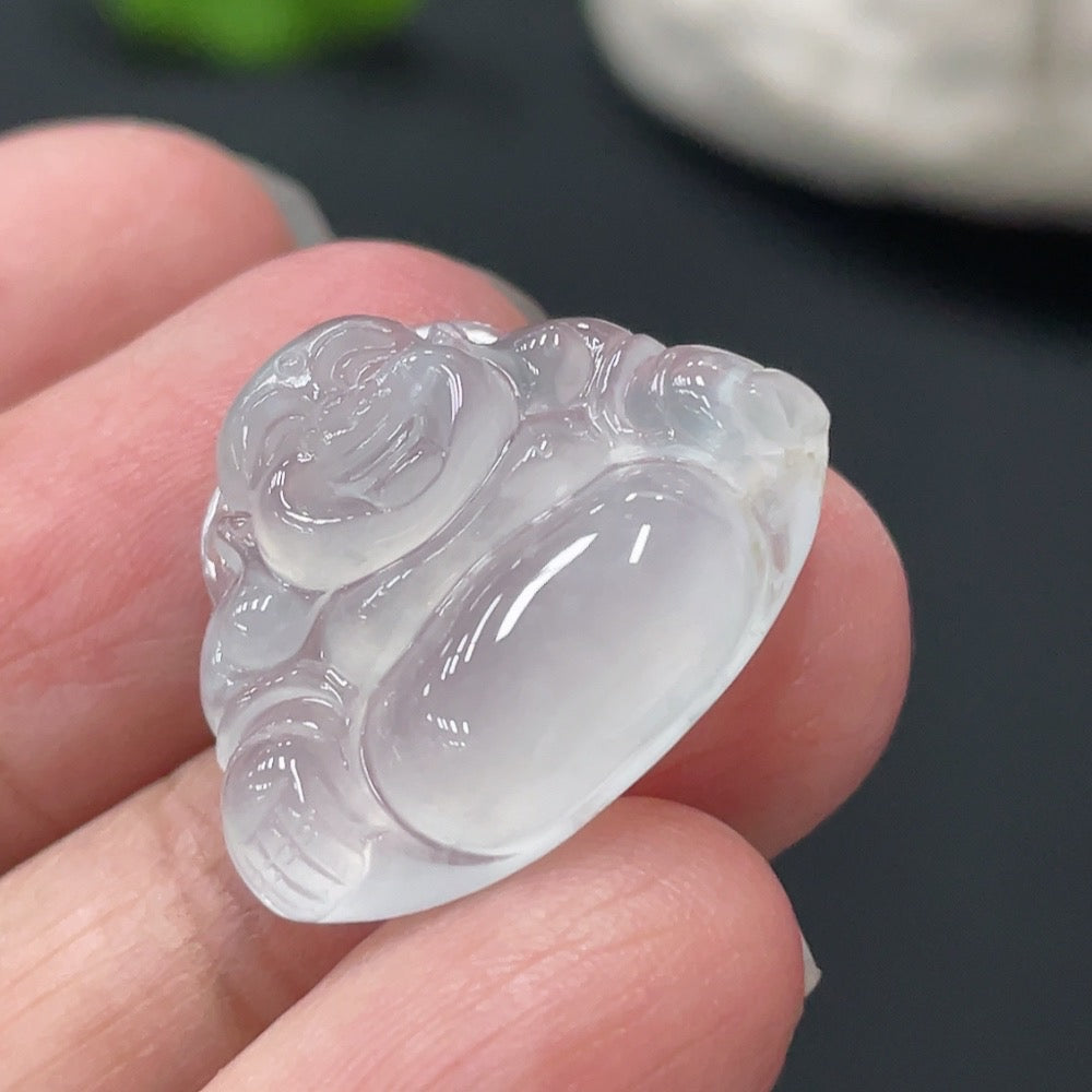 Jadeite Buddha Pendant, Total Weight Approx. 4g