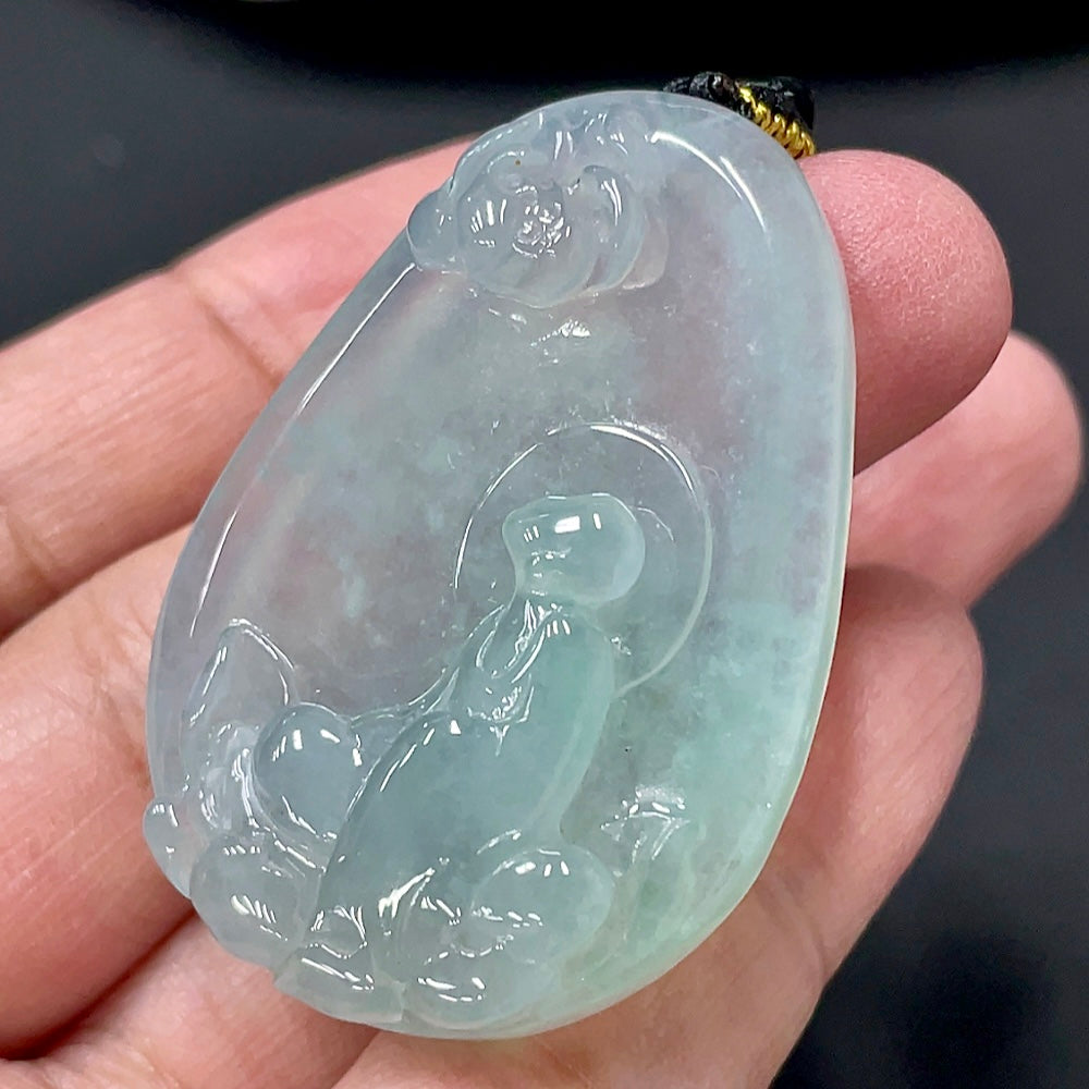 Jadeite Enlightenment Pendant Total weight about 23.73g