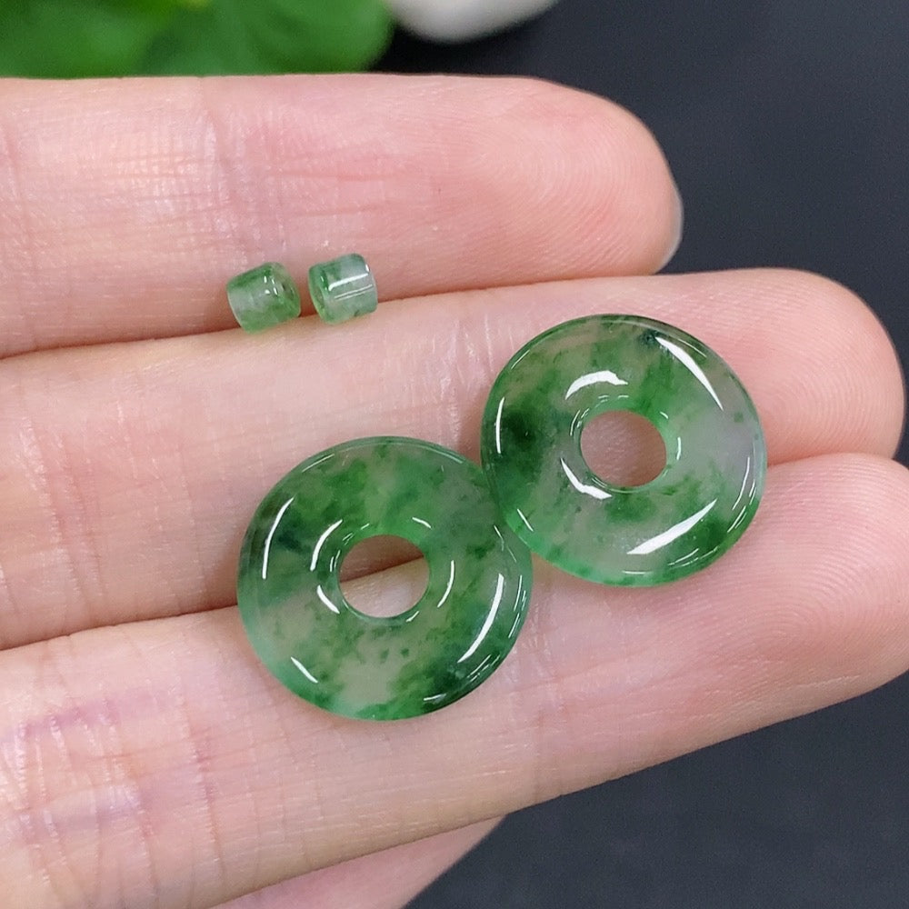 Jadeite Mother-Child Pendant Set Sell as a Lot