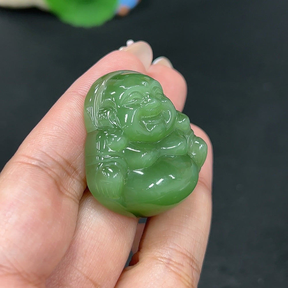 Hetian Jade Pendant Buddha Total Weight Approx. 24g