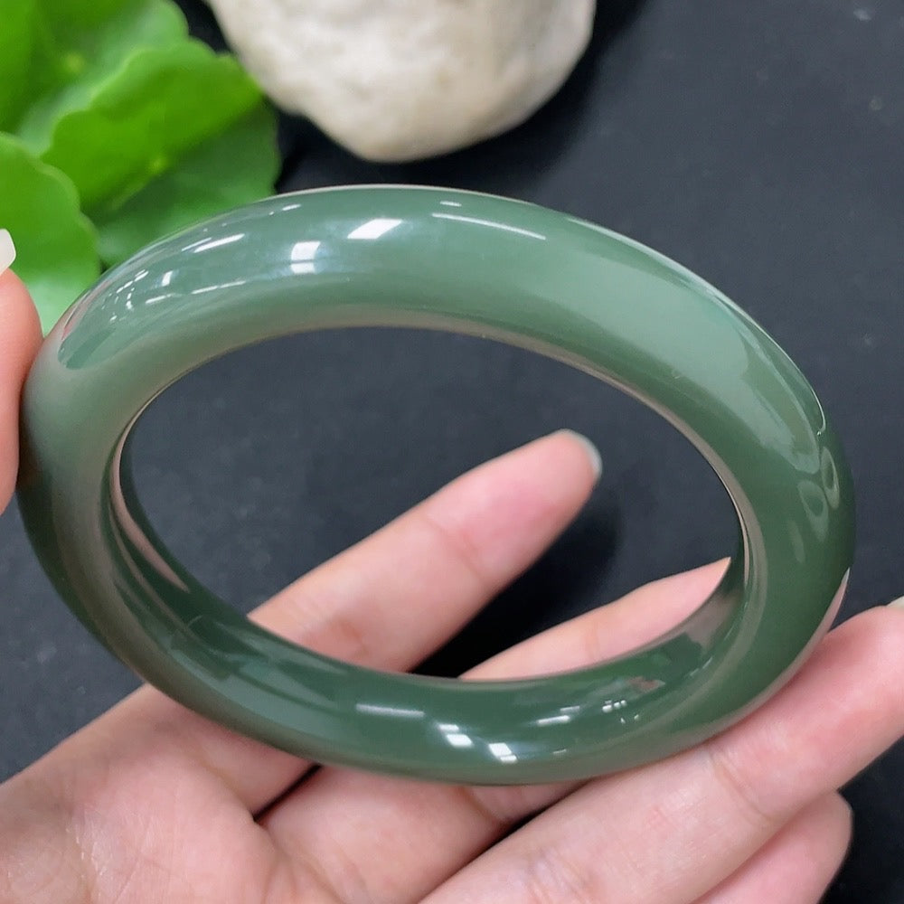 Hetian Jade Round Bracelet