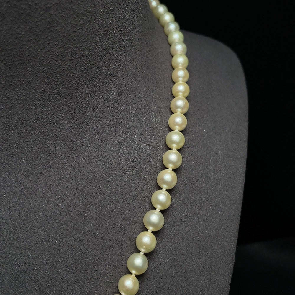 Seawater Pearl Necklace Color Origin Undetermined Non-Gold Total Item Weight Approximately 26.52g Size About 6.2mm