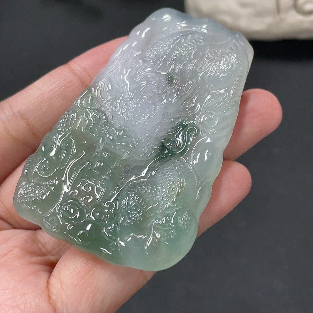 Jadeite Dragon Pendant, Approx. 32.15g