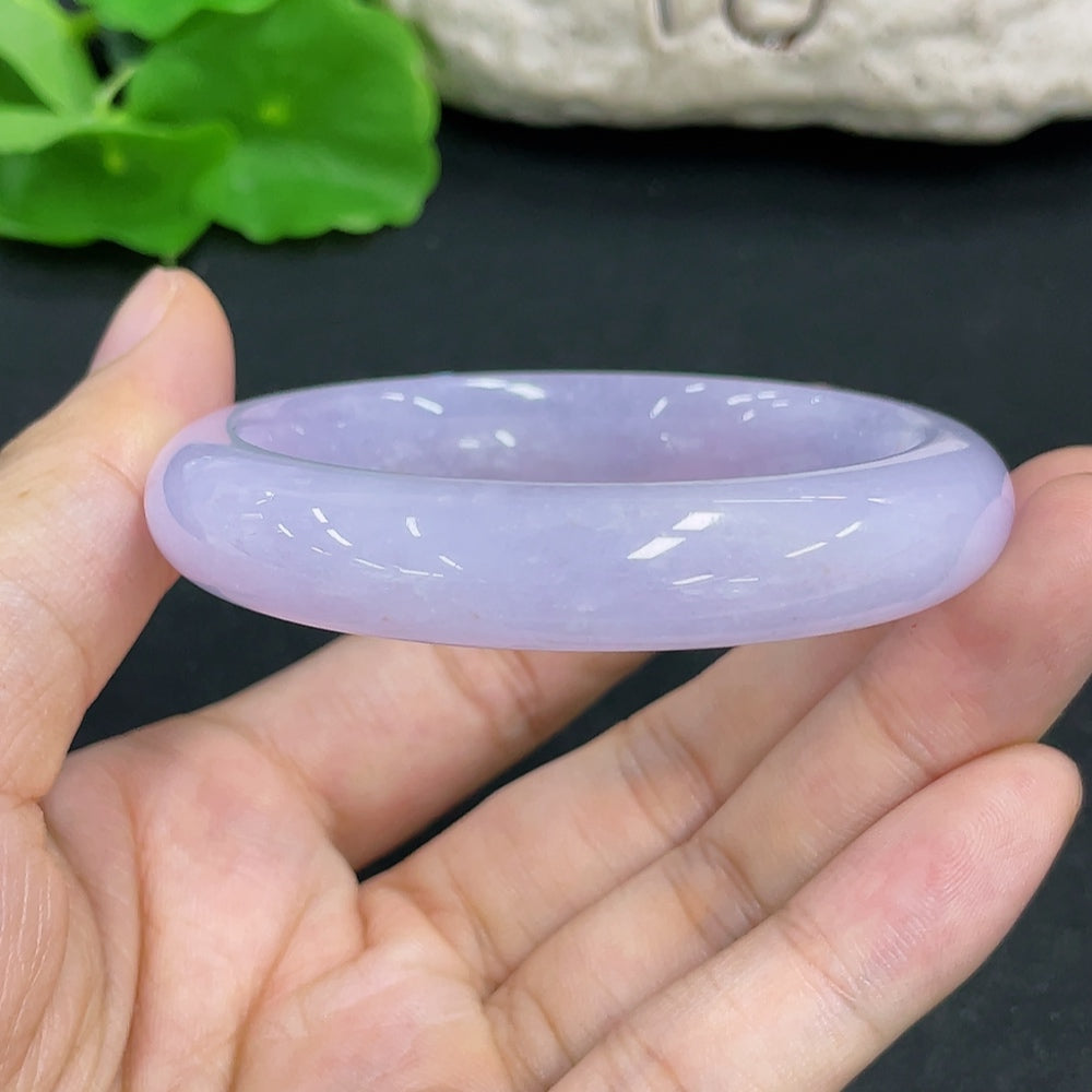 Jadeite Round Bracelet Repaired Total Weight Approx. 46.4g Size 52