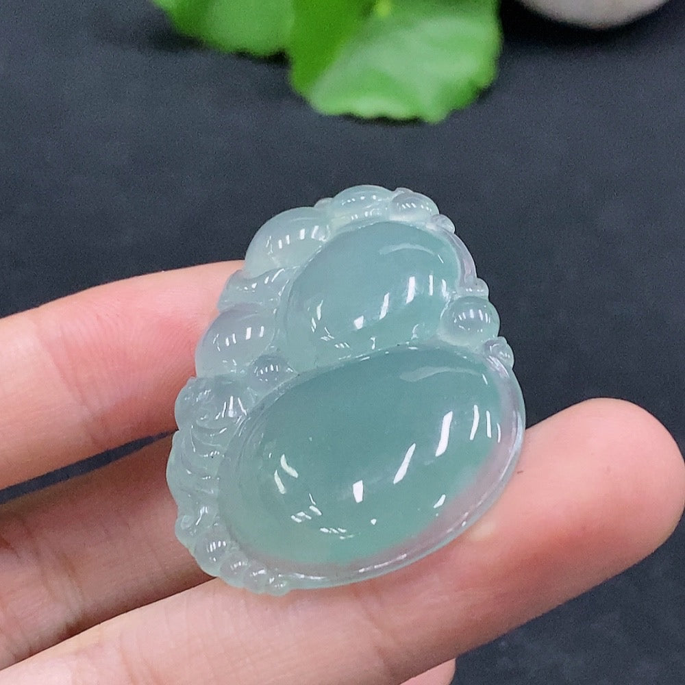 Jadeite Gourd Pendant Total Weight Approx. 11.34g