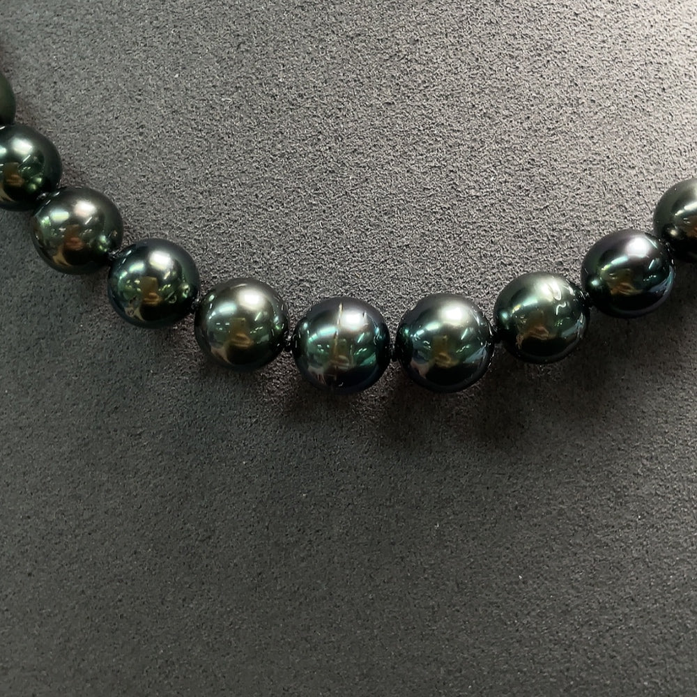 Saltwater Pearl Necklace, Non-Gold, Color Origin Undetermined-10.8mm