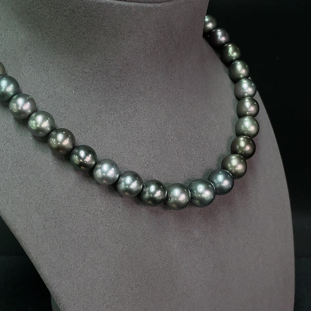 Seawater Pearl Necklace Non-Gold Total Weight Approx. 80.1g Size 11.1-13.4mm