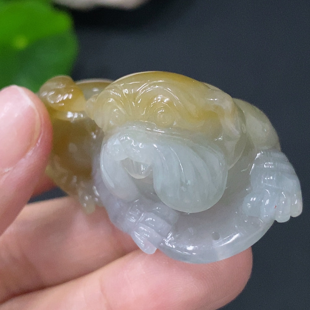 Jadeite Pendant for Prosperity Total Weight Approx. 37.8g Color Origin Undetermined