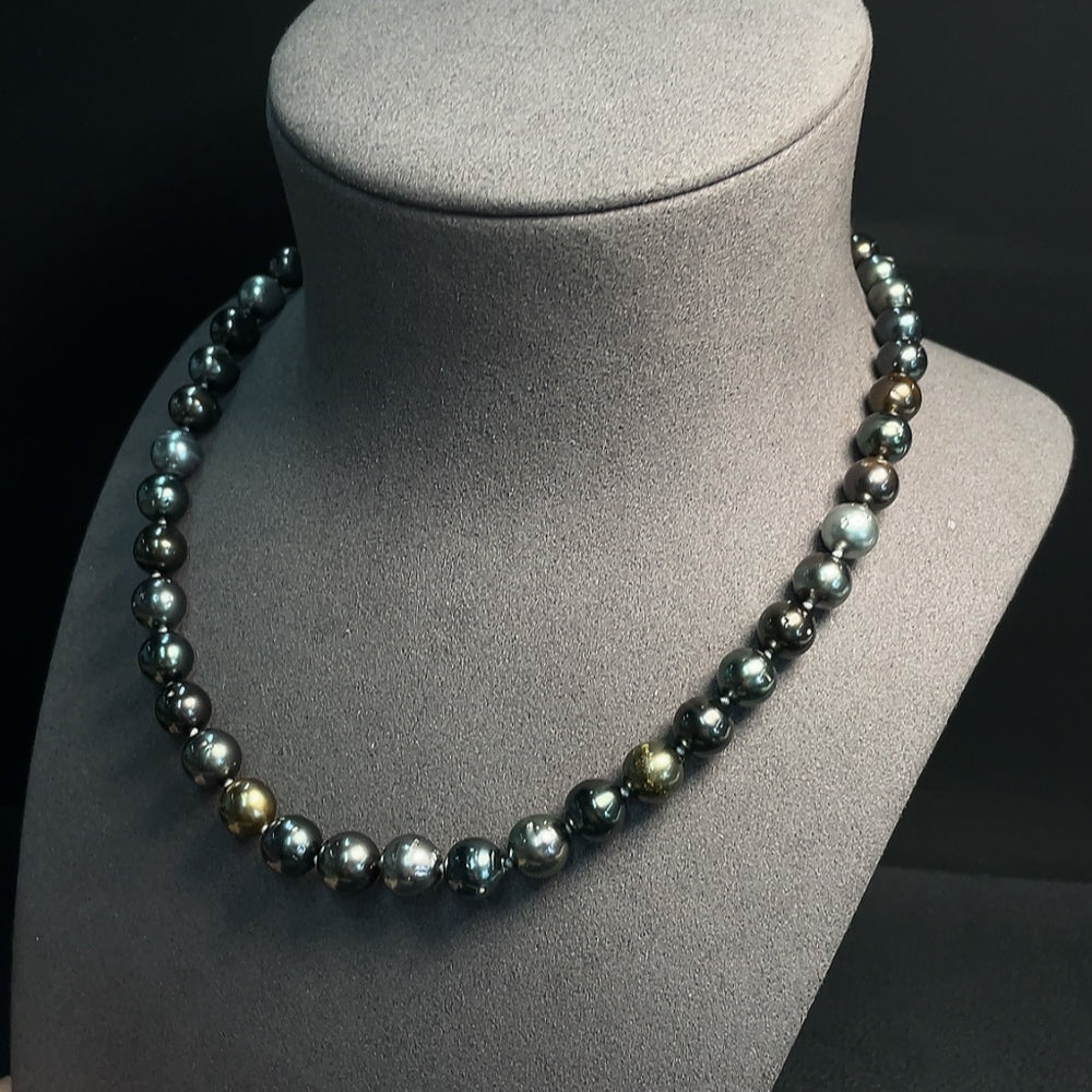 Seawater Pearl Strand Non-Gold Total Weight Approx. 44.77g Size 6.8-9.4mm
