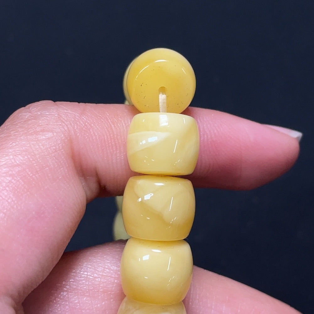 Amber Beeswax Beads Total Weight Approx.15.21g Size Approx.11.0mm