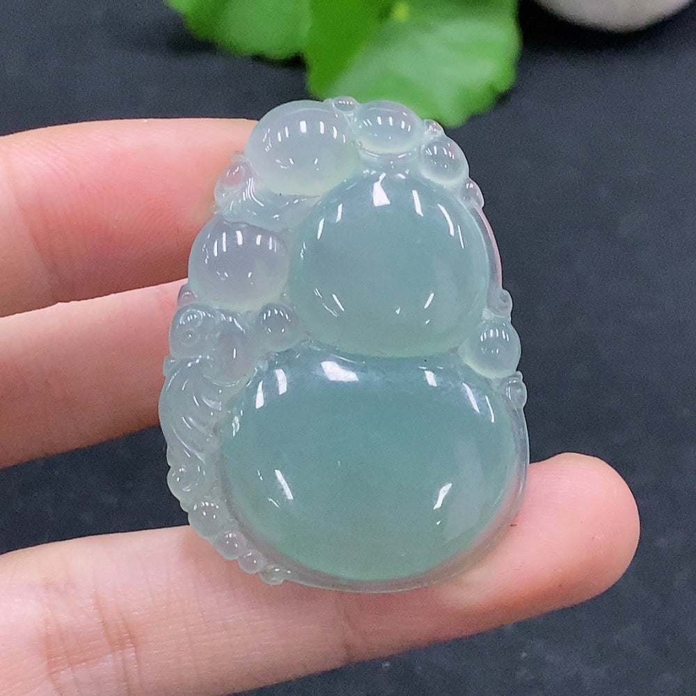 Jadeite Gourd Pendant Total Weight Approx. 11.34g