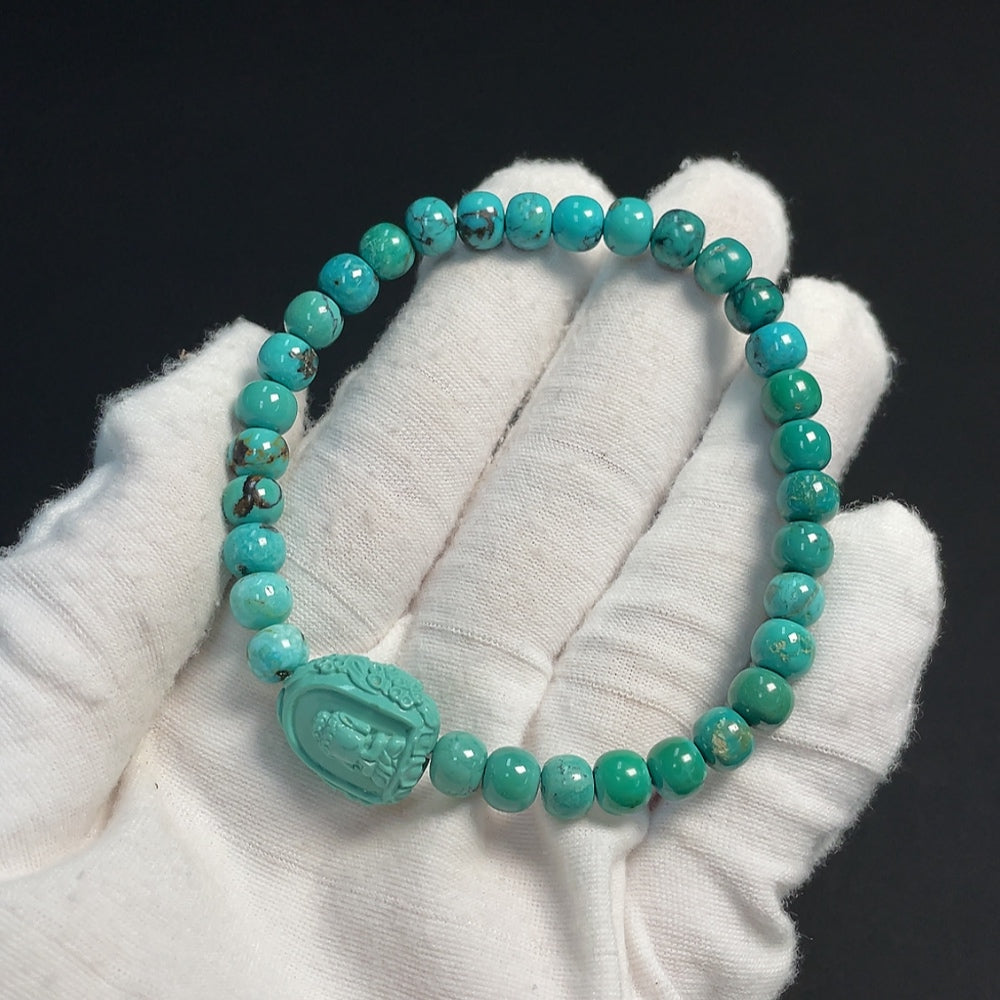Turquoise Bracelet Total Weight Approx. 16.56g Size 6.5-14.6mm