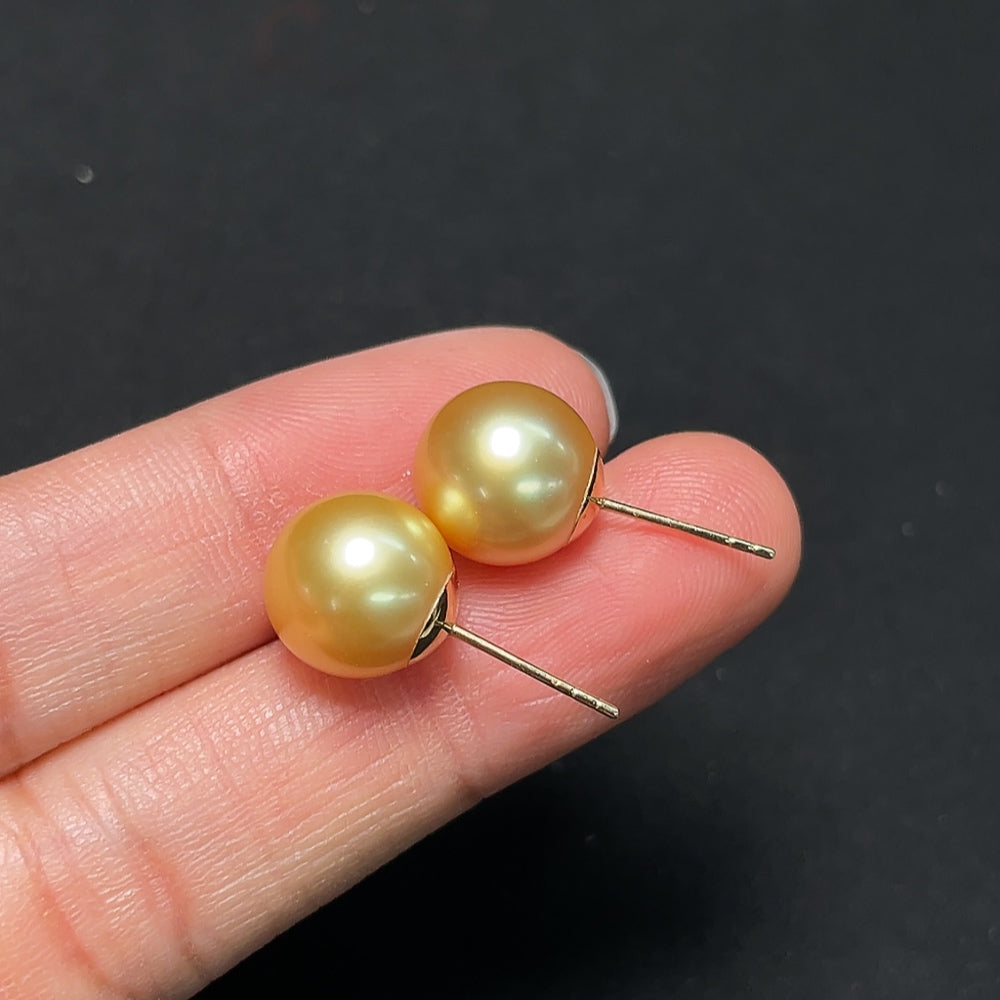 Saltwater Pearl Earrings 18K Gold